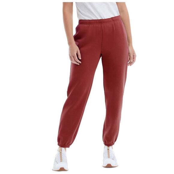 Champion Women's Fleece Jogger Size 2XL Redwood Red Elastic Waist Drawstring - Picture 1 of 10